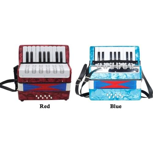 17-Key 8 Bass Small Accordion Education Musical Instrument Rhythm Band Toy