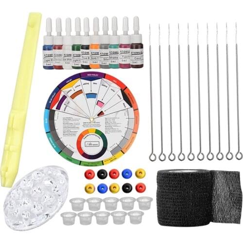Hand Poke Stick Tattoo Kit Needles Tattoo Grommets DIY Tattoo Supply Kit