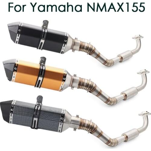 NMAX155 Full System For Yamaha NMAX 155 NMAX125 Motorcycle Modified Exhaust Pipe Muffler DB killer Front Connector Link Pipe