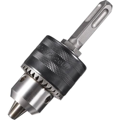 Uxcell Drill Chucks, 1/2-20UNF Threaded 1.5-13mm Capacity Square Shank with Chuck Key for Electric Impact Corded