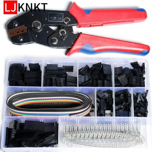 Pliers ferrule hand tool terminals crimping kit crimp wire clamp crimper Dupont connector JST-XH set 2.54mm pitch pin header