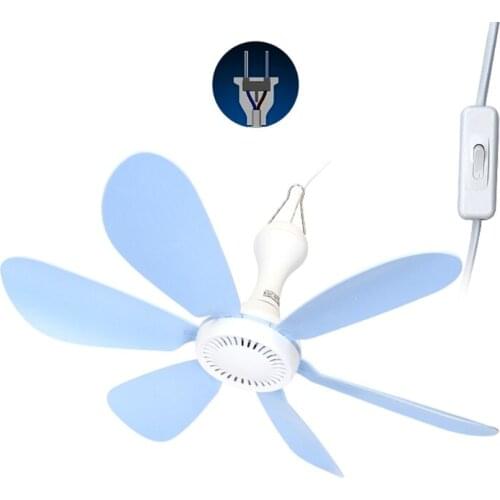 AC 220V 20W 6 Leaves Ceiling Fan 16.5inch Silent Household Bedroom Hanging Fan for School dorm room dormitory