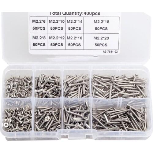 400Pcs Self Tapping Screw 304 Stainless Steel