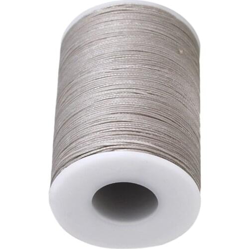 Light Gray 0.5mm Wax Polyester Twisted Cord Leather Sewing String Line