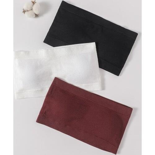 Tube Top Bandeau Bras for Women Brassiere Tops Sexy Lingerie Seamless Underwear Bralette Female Strapless Top Wedding Dress