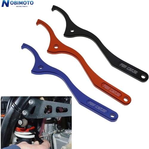 Motorcycle Universal Tool Rear Damping Shock Absorber Spanner Wrench Tool For Husqvarna KTM FC FE TC TE125 250 300 350 450 500