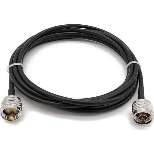 WIFI Antenna Cable PL259 Male to N Type Male 50CM RG58 Coaxial Low Loss 50 Ohm For Two-Way Radio Mobile Amateur Radio CB Antenna