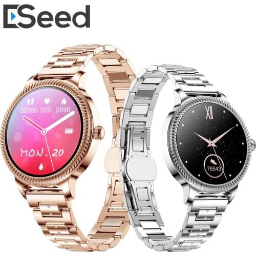ESeed AK38 Lady Smart watch 1.09 inch IP68 waterproof Heart Rate Custom Watch Face Fashion Women Smart watch For Android IOS