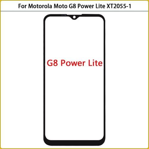 10Pcs New 6.5“ Outer Glass Panel For Motorola Moto G8 Power Lite XT2055-1 XT2055-2 Touch Screen Front Outer Glass Replacement