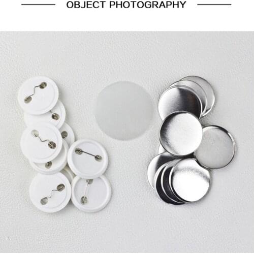 100 Pcs/Set 32mm Tinplate Badge Consumables Badge Consumables Badge Machine DIY Blank Materials Badge Accessories