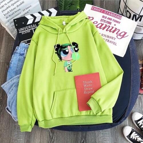 2019 Harajuku Sweatshirt Whoopass Girls Craig MacCracken Main Theme End Theme buttercup power puff aesthetic bellota las chicas