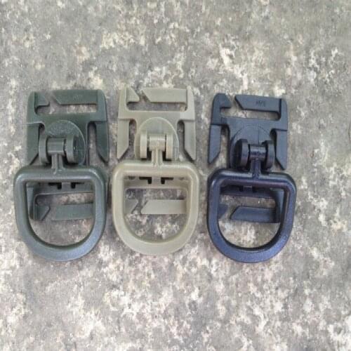 3Pcs Outdoor Military Fan Backpack Hook Rotating D Buckle D-type Buckle Climbing Carabiner EDC Tool Multitool Keychain
