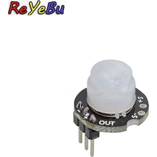 5Pcs SR602 MINI Motion Sensor Detector Module Pyroelectric Infrared PIR kit sensory switch Bracket for Arduino Diy With lens