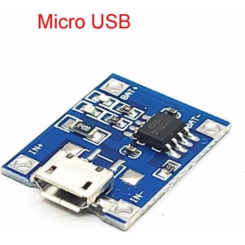 5 Pcs TP4056 1A MICRO Port Mike USB Lipo Battery Charging Board Charger Module lithium battery DIY