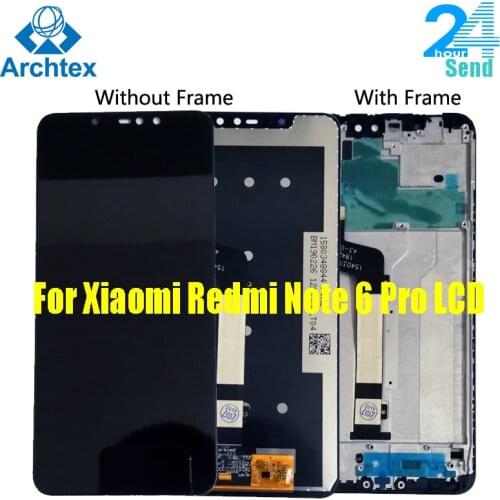AAA+ For Xiaomi Redmi Note 6 Pro LCD Display Screen Touch Assembly Digitize Parts+10point touch Global Version