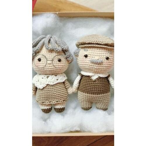 Amigurumi handmade best lovely gift cute grandma & grandpa