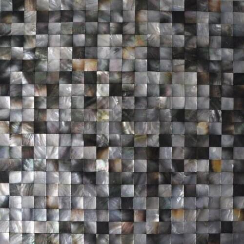 Free Shipping , black mother of pearl tiles 20x20mm, black kitchen backsplash tiles, bathroom mosaic tile black mother of pearl