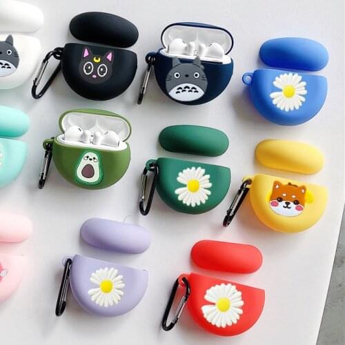 For Huawei freebuds 3 case funda for huawei Freebuds3 Pro funny DIY cartoon cute funny silicon headphone case freebuds 3 cover