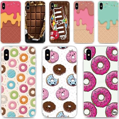 Chocolate Donut Silicone Cover For Umidigi Bison A7S A3X A3S F2 F1 Play X One Max A5 A3 A7 S3 S5 A9 Pro Power 3 Phone Case