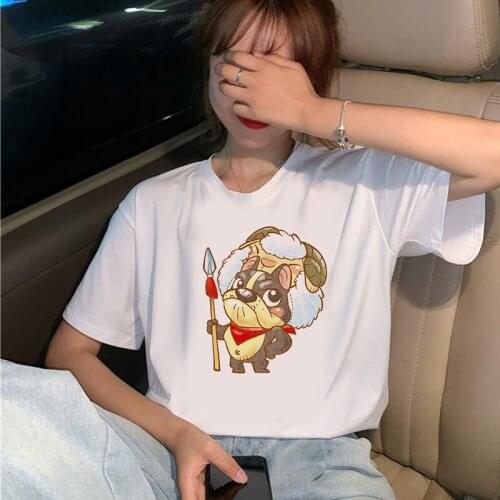 Cute Dogs Harajuku Aesthetic Tshirt Women white Tees Tops Thin Section T Shirt Short Sleeve Streetwear Plus Size Tshirt