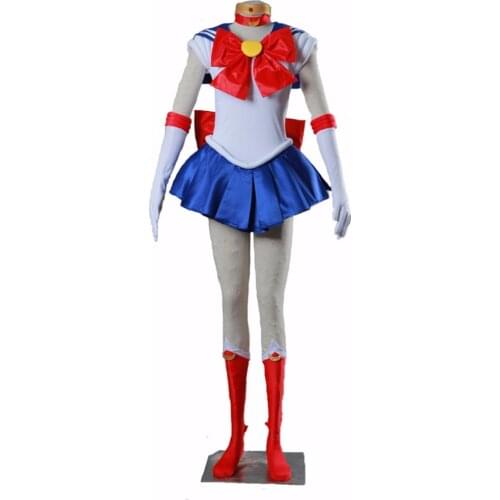 Anime Sailor Usagi Dress Cosplay Costume Set Custom Made For Child Girl Women Halloween Set High Quality
