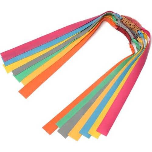 5PCS Natural Rubber Flat Elastic Band For Slingshot Replacement Accessories Strips Elastica Bungee Catapult Shooting Band