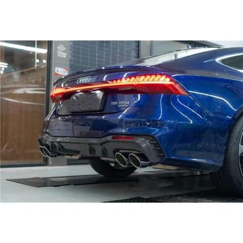 Suitable for Audi Modified Bctxe Carbon Fiber Lip New A7 C8 Four Out Rear Spoiler Surround Kit