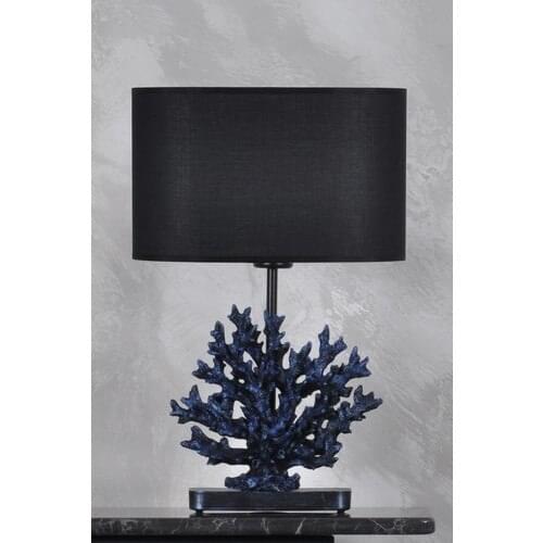Qdec Modern Designed Coral Lampshade Cobalt Black