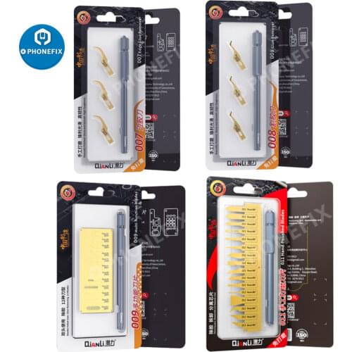 Qianli 007 008 009 Metal Scalpel Knife Tools Kit Cutter Engraving Craft Knives +3pcs Blades Cell Phone PCB Repair Hand Tools