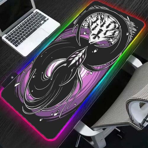 RGB mouse pad pc gamer completo large mousepad teclado gamer led luminous keyboard color desk mat 40x9cm