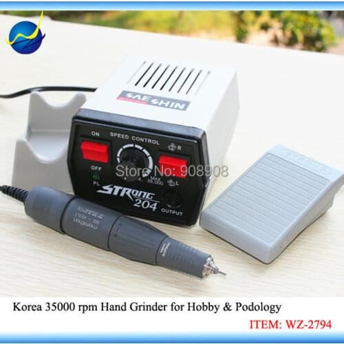 Korea 204 Hand Dremel H37L1 Handpiece Mini Micromotor for Jewellery, Watch, Metalworking Engraving Polishing, Grinding, Drilling