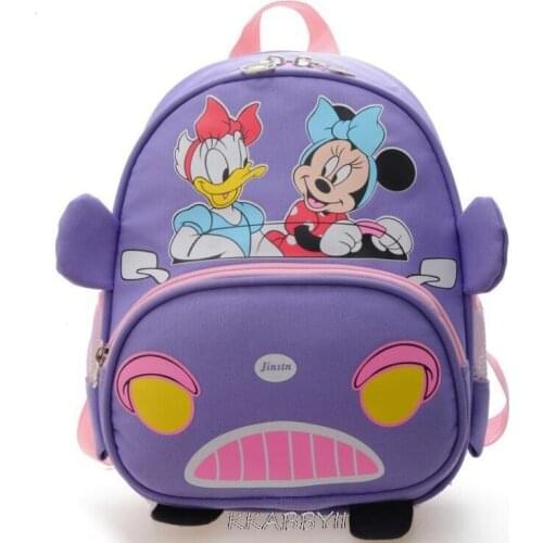 Disney Micky Mouse Backpack Kids Cartoon Minnie Backpack School Bag Travel Bag For Girls Boys