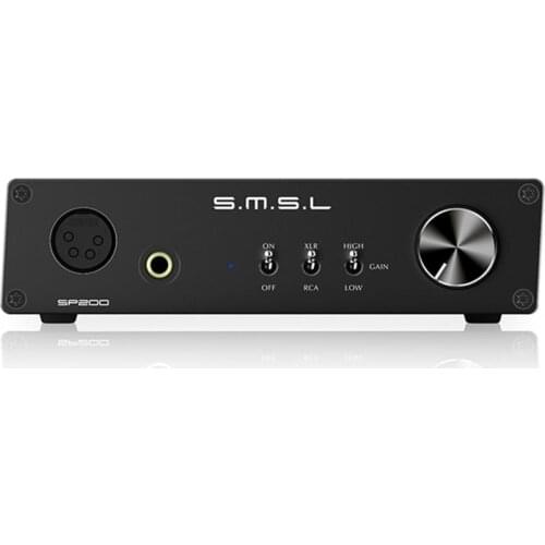 SMSL SP200 Balanced Headphone Amplifier THX AAA 888 Technology XLR HiFi Music Stereo Home Audio Amplifier AC Power Supply in put