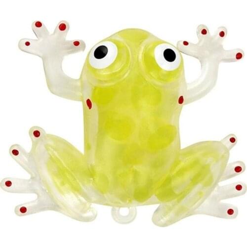 Squeeze Frog Toy Novelty 8cm Bead Stress Ball Squish Sticky Squeeze Frog Squeeze Stress Relief Toy Antistress Decompression Gift