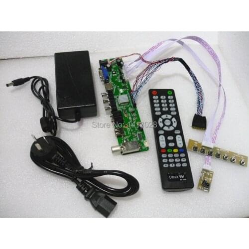 TV+HDMI+VGA+AV+USB+AUDIO LCD Controller Board kit For LG 15.6" LP156WF1-TLB1 1920*1080