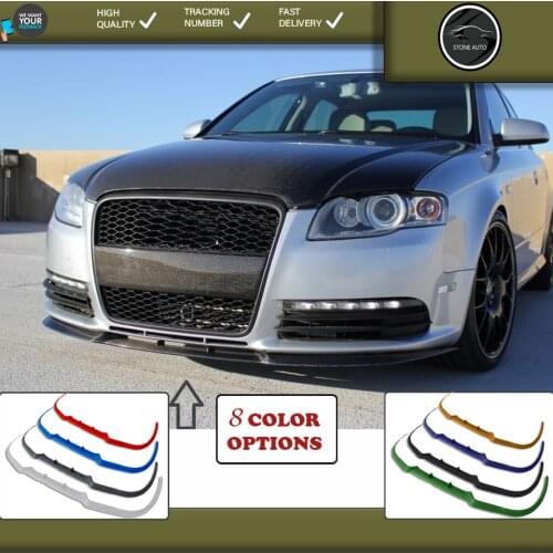 For audı a3 a4 s3 s4 8p front lip universal spoiler lip bumper 3 piece free fast shipping designed full harmony body kit design