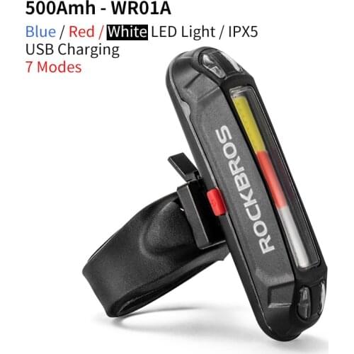ROCKBROS Bicycle Light Rear Bike Lights LED USB Cycling Tail Lamp Bicycle Saddle Light luces bici MTB Accessories Bike Taillight