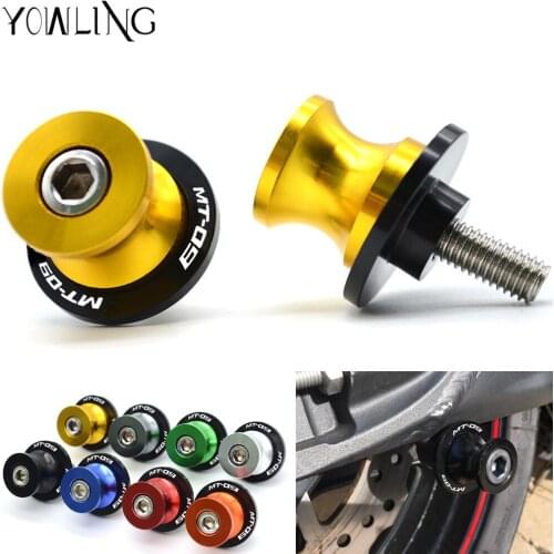 YOWLING Motorcycle CNC Swingarm Spools sliders Fit For Yamaha MT09 mt 09 FZ-09 FJ09 2014 2015 2016 2017 With MT-09 LOGO Models