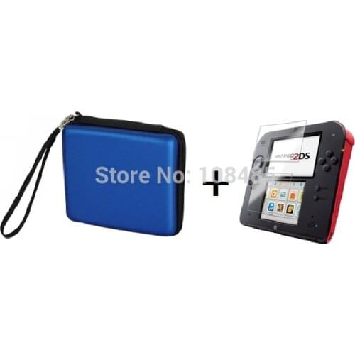 HOTHINK hard bag EVA Pouch+screen protector for Nintendo 2DS protective case