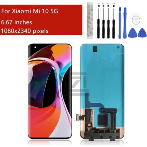 For Xiaomi Mi 10 5G lcd display Touch Screen Digitizer Assembly lcd digitizer for mi 10 5G display replacement repair parts
