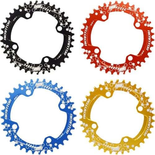 38T Chainring Ring 104BCD Mountain Bike Narrow Wide MTB 155MM Single Speed Bicycle Chainwheel Bike Bolts Crank Gear Disc Parts