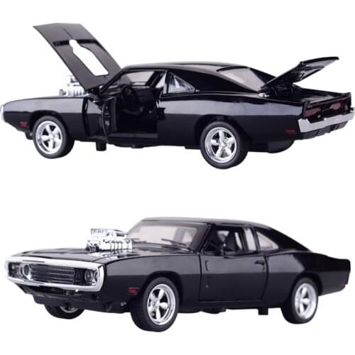 1:32 Mini Auto Classic Metal Charger Alloy Car Models Kids Toys For Children