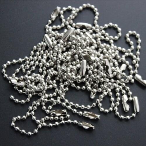 10cm Metal Ball Chain Steel Knotted Security Tie Garment Tag Price Label Hang Tag Seal Clasp Cord Self Locking 1000 pcs