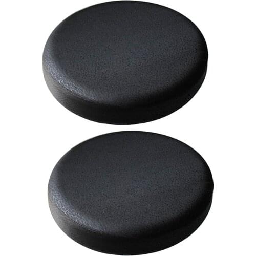 2Pcs Black_35cm Round Lift Chair Stool Cover Protector Barstool Slipcover