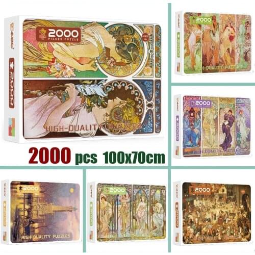 2021 Jigsaw Puzzle 2000 Pieces for Adults Old Master Puzzle Educational Toy 70*100 cm