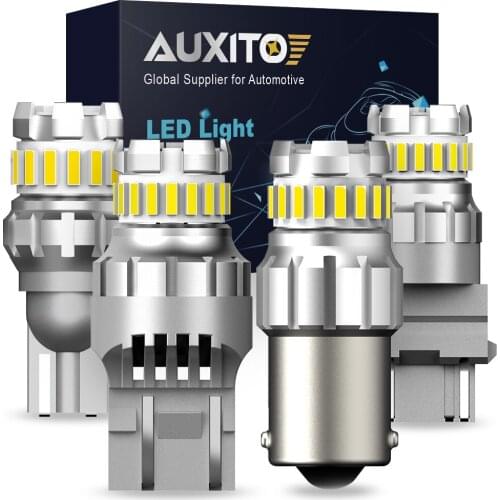 2X BA15S 1156 T20 7443 W21/5W P21/5W BAY15D 1157 3157 P27/7W T15 W16W LED Reverse Brake Lights LED Signal Lamp Car Lights 12v