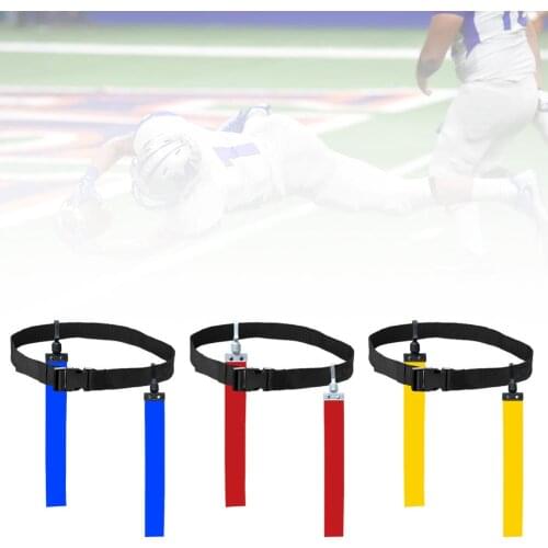 American Football Match Training Belt Adjustable Rugby Flag Tag Waist Strap Flag Adjustable Ribbon Professional Free Size Belt