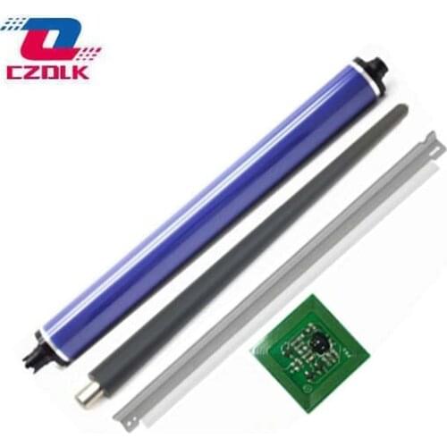 DC250 Color Drum Chip+Cleaning Blade+OPC Drum+PCR Charge Roller for Xerox DC 240 242 250 252 260 WC 7655 7665 7675 Oem：013R00603