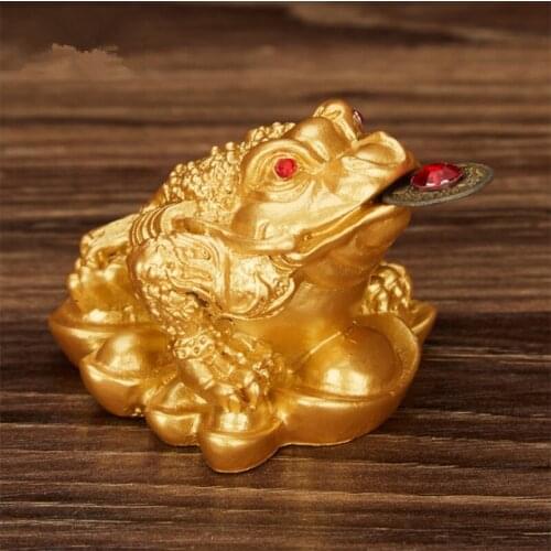 Lucky Jinchan decorative small model, modern art sculpture Feng Feng Shui Statue, home shop Feng Shui mini ornaments