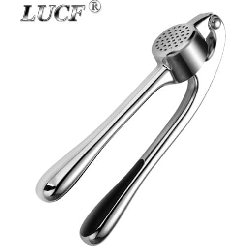 Zinc Alloy Garlic Press Ginger Crusher Handheld Device Metal Mincer Squeezer Chopper Vegetables Masher Practical Kitchen Tools